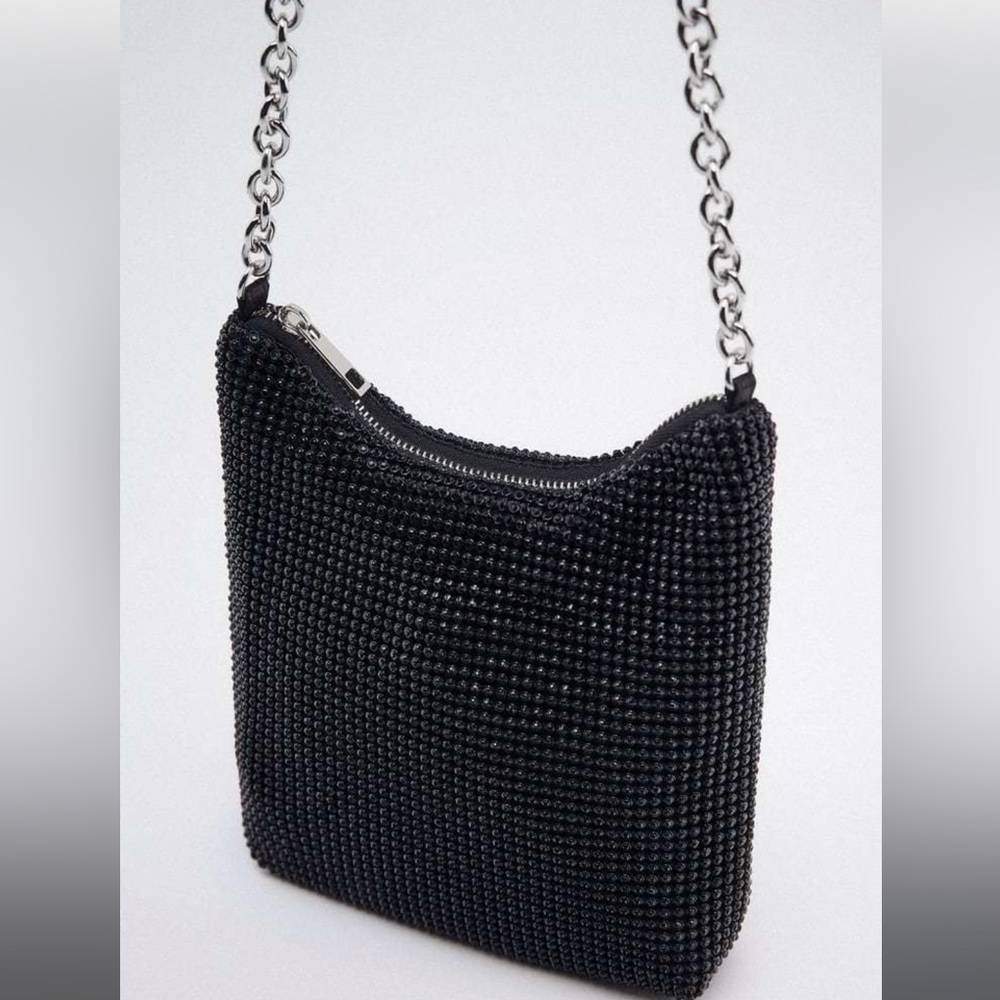 Zara black rhinestone mini bag - Picture 3 of 11
